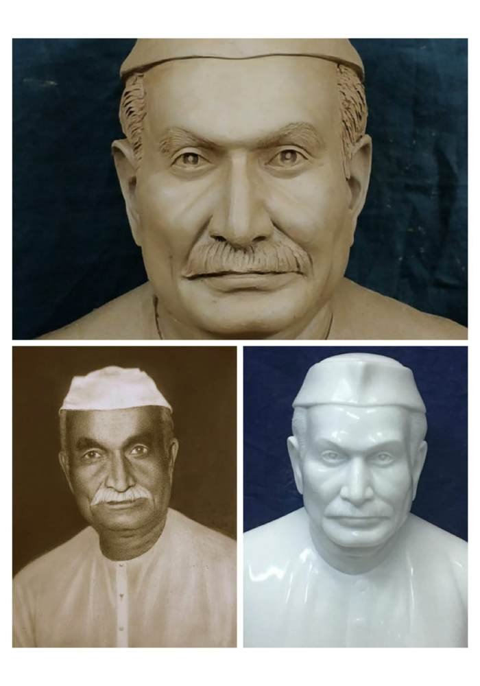lal bahadur shastri marble murti