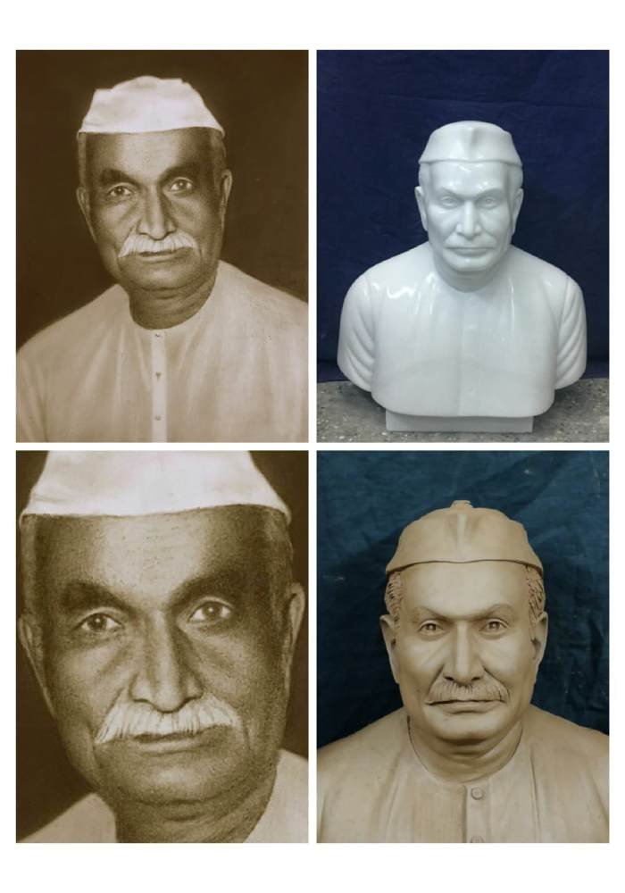 lal bahadur shastri marble murti