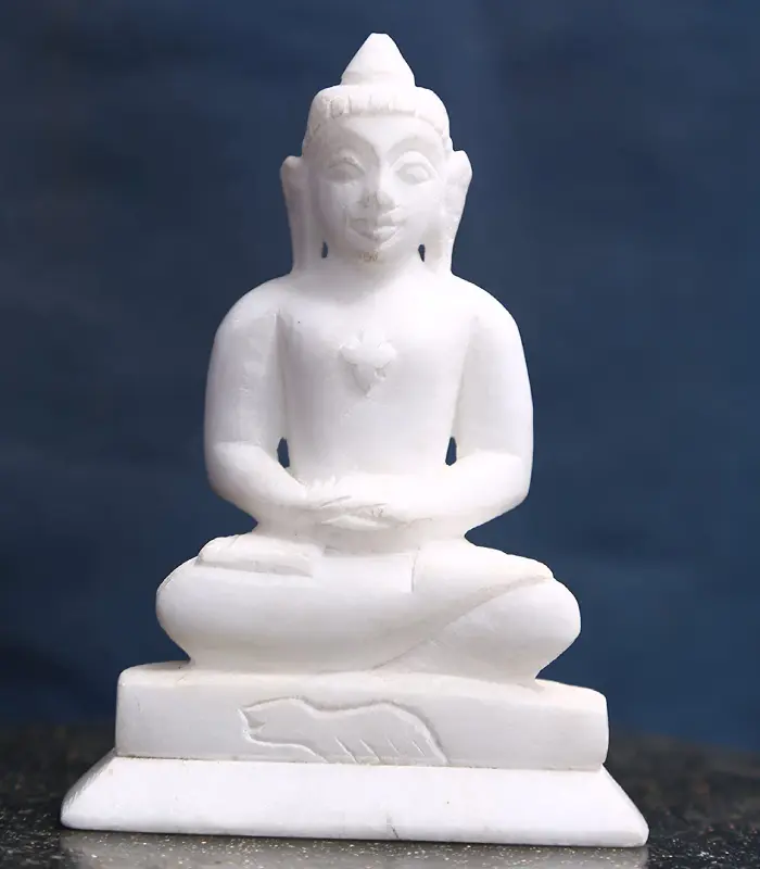 Marble Mahavir Jain Statue