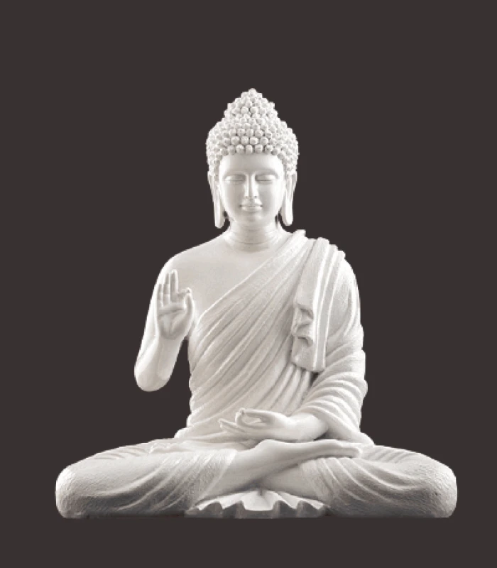 white Buddha Marble statue