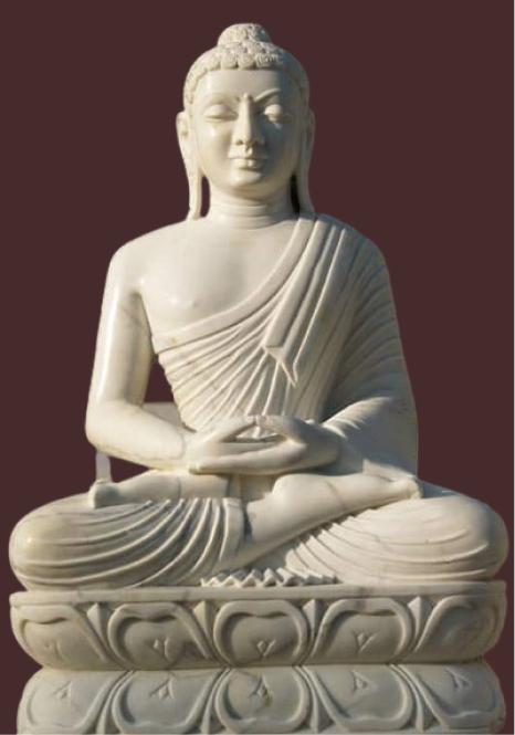 Marble Buddha statues in Jaipur