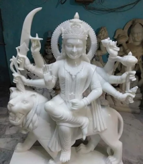 Marble Vaishno Devi idols
