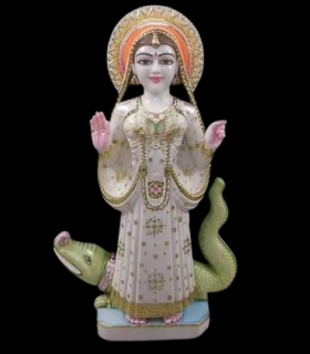 White Marble Khodiyar Mata Statue